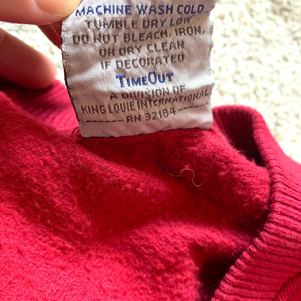 Red V-Neck Vest - Picture 5 of 7